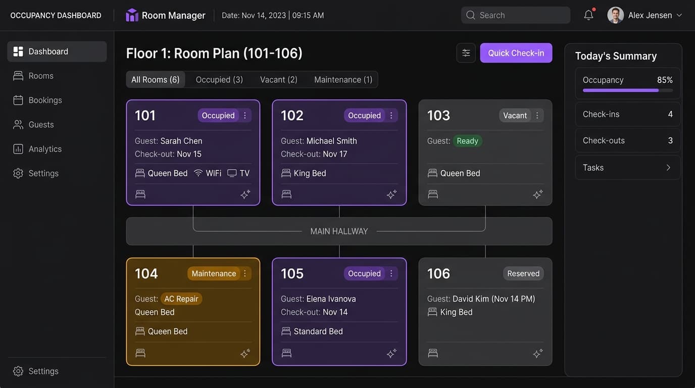 Create Rooms — Room Manager
